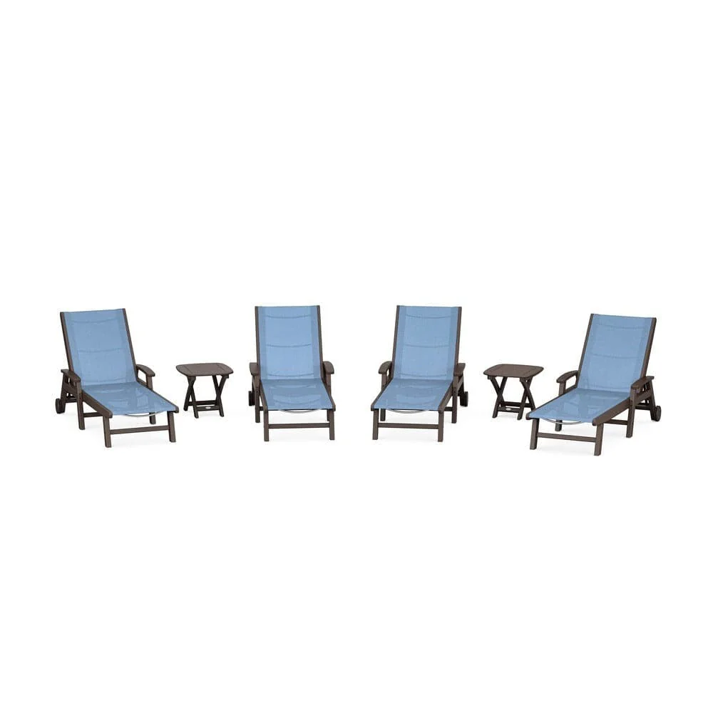 POLYWOOD® - Coastal Chaise 6-Piece Set with Wheels - PWS2024 - Image 23