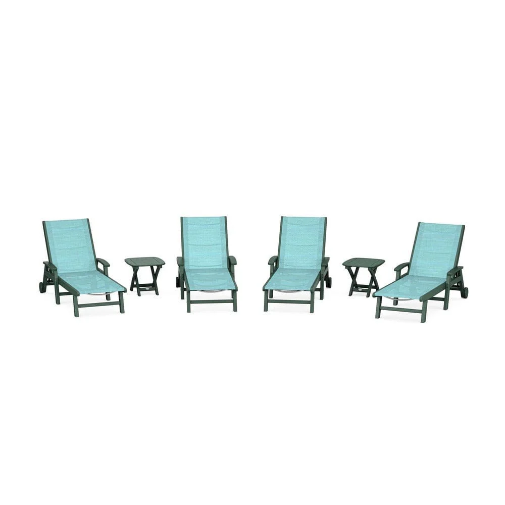 POLYWOOD® - Coastal Chaise 6-Piece Set with Wheels - PWS2024 - Image 27