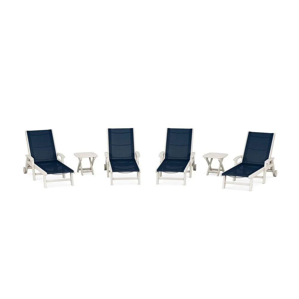 POLYWOOD® - Coastal Chaise 6-Piece Set with Wheels - PWS2024 - Image 28
