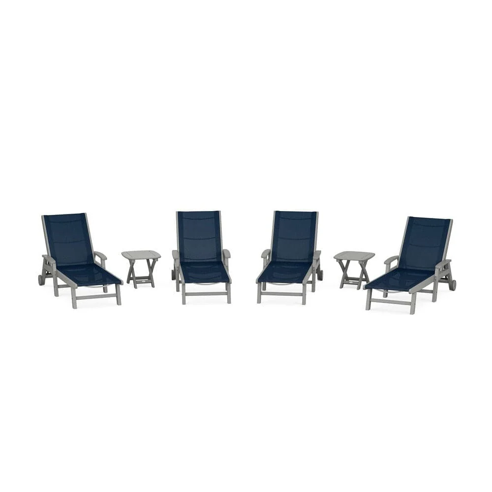 POLYWOOD® - Coastal Chaise 6-Piece Set with Wheels - PWS2024 - Image 30