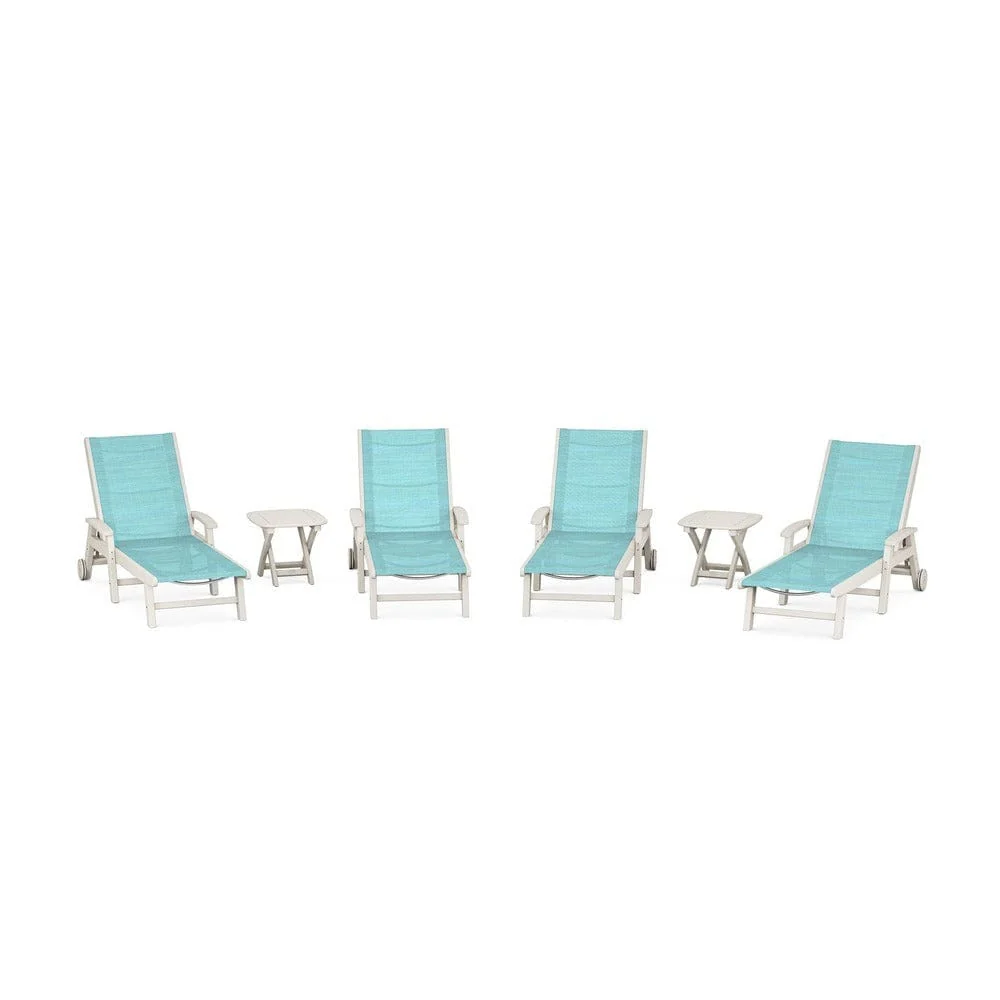 POLYWOOD® - Coastal Chaise 6-Piece Set with Wheels - PWS2024 - Image 34