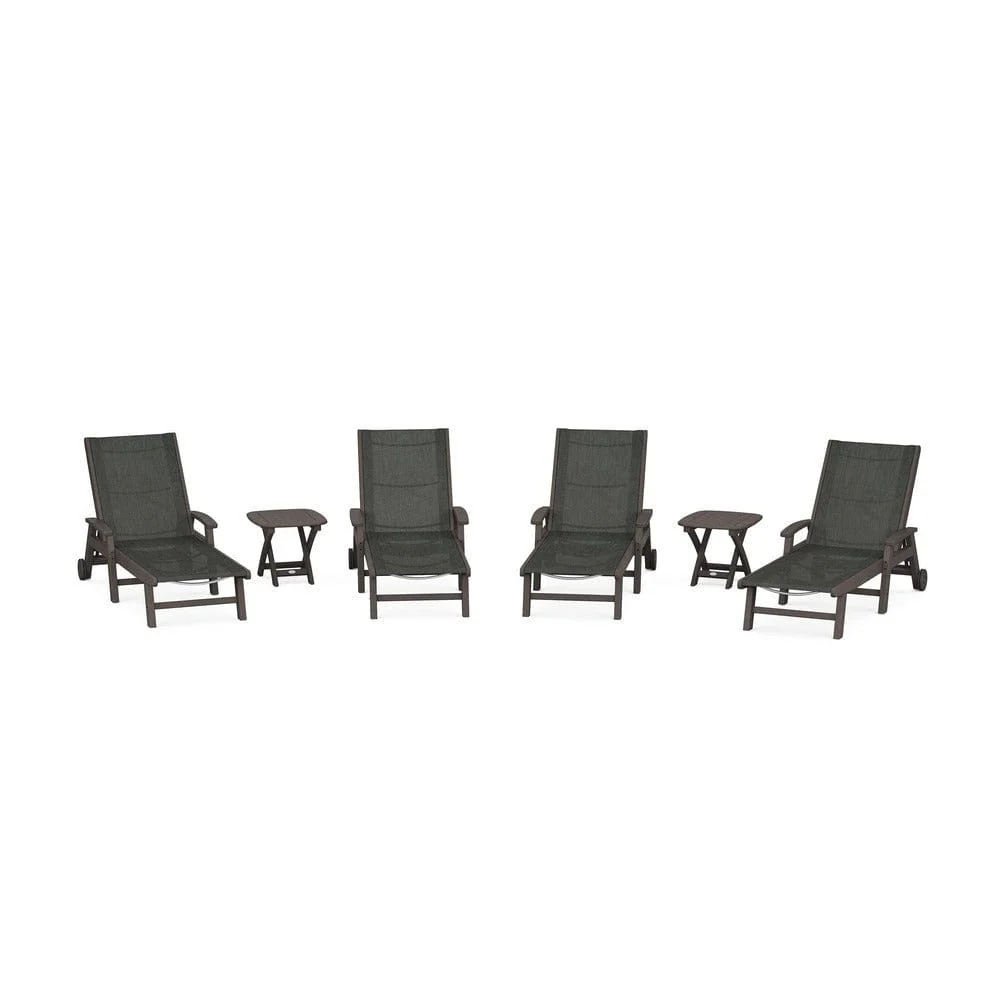 POLYWOOD® - Coastal Chaise 6-Piece Set with Wheels - PWS2024 - Image 39