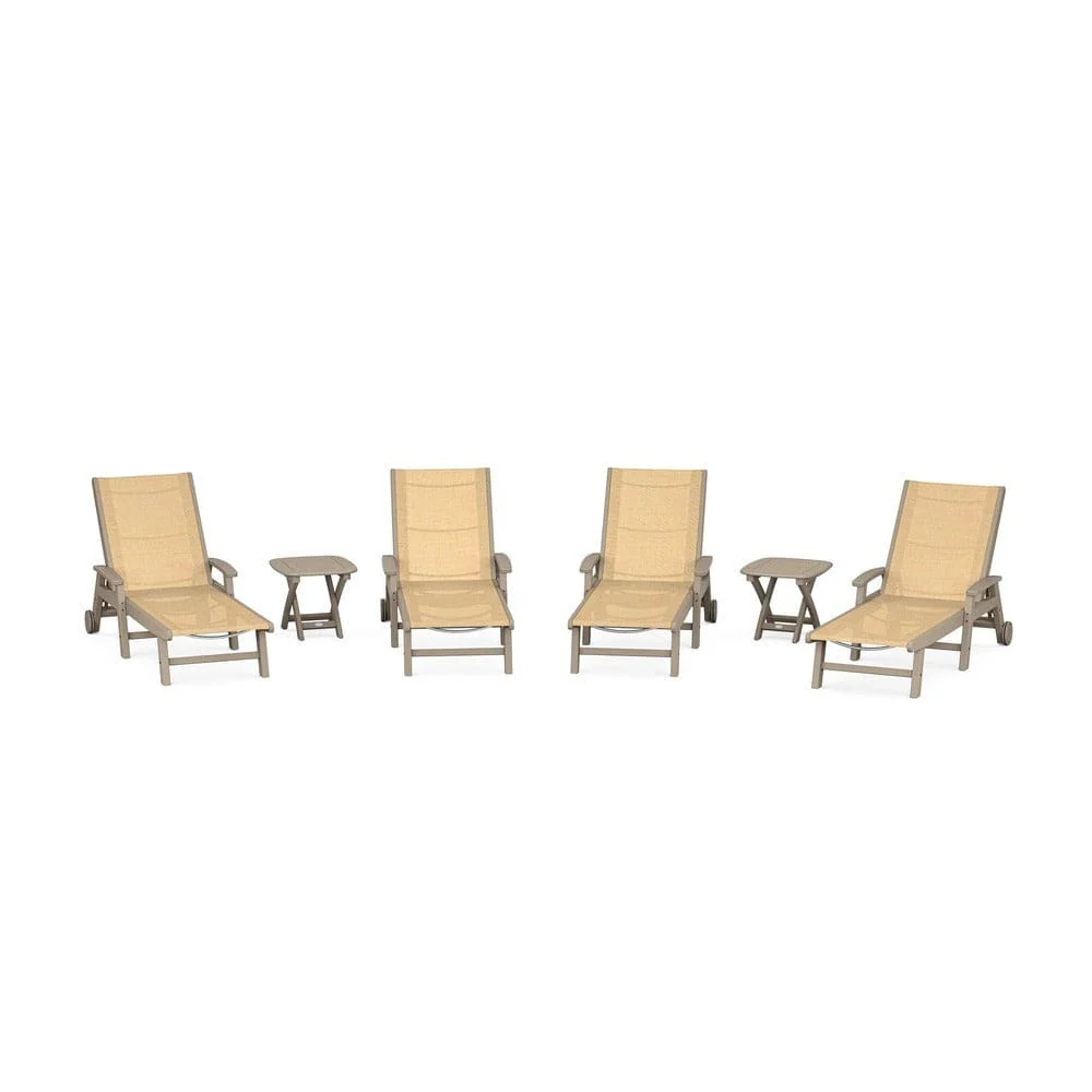 POLYWOOD® - Coastal Chaise 6-Piece Set with Wheels - PWS2024 - Image 44
