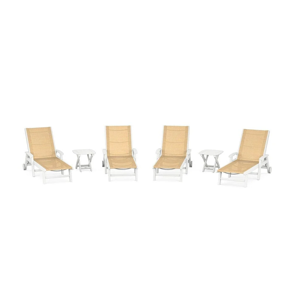 POLYWOOD® - Coastal Chaise 6-Piece Set with Wheels - PWS2024 - Image 46