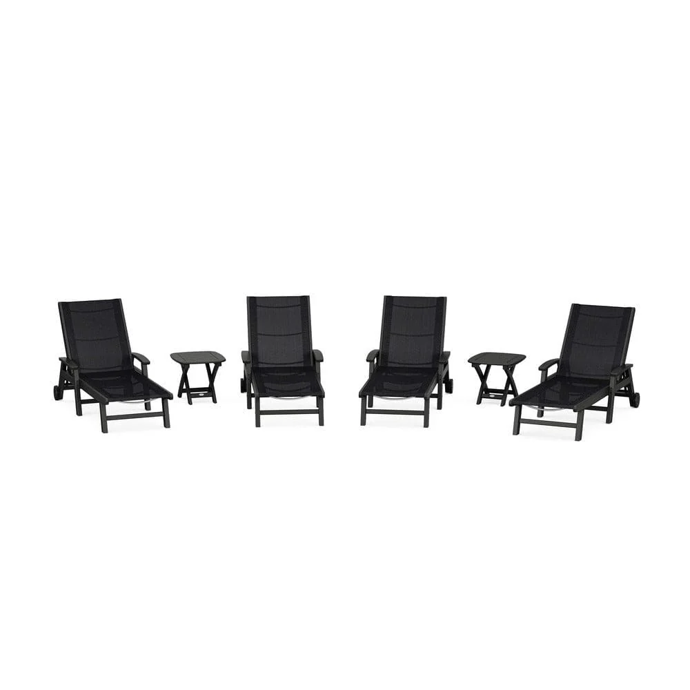 POLYWOOD® - Coastal Chaise 6-Piece Set with Wheels - PWS2024 - Image 5