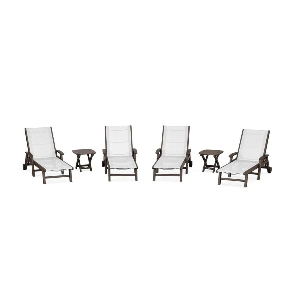POLYWOOD® - Coastal Chaise 6-Piece Set with Wheels - PWS2024 - Image 50