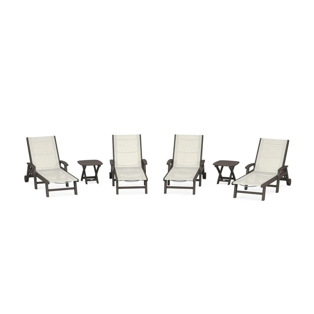 POLYWOOD® - Coastal Chaise 6-Piece Set with Wheels - PWS2024 - Image 51