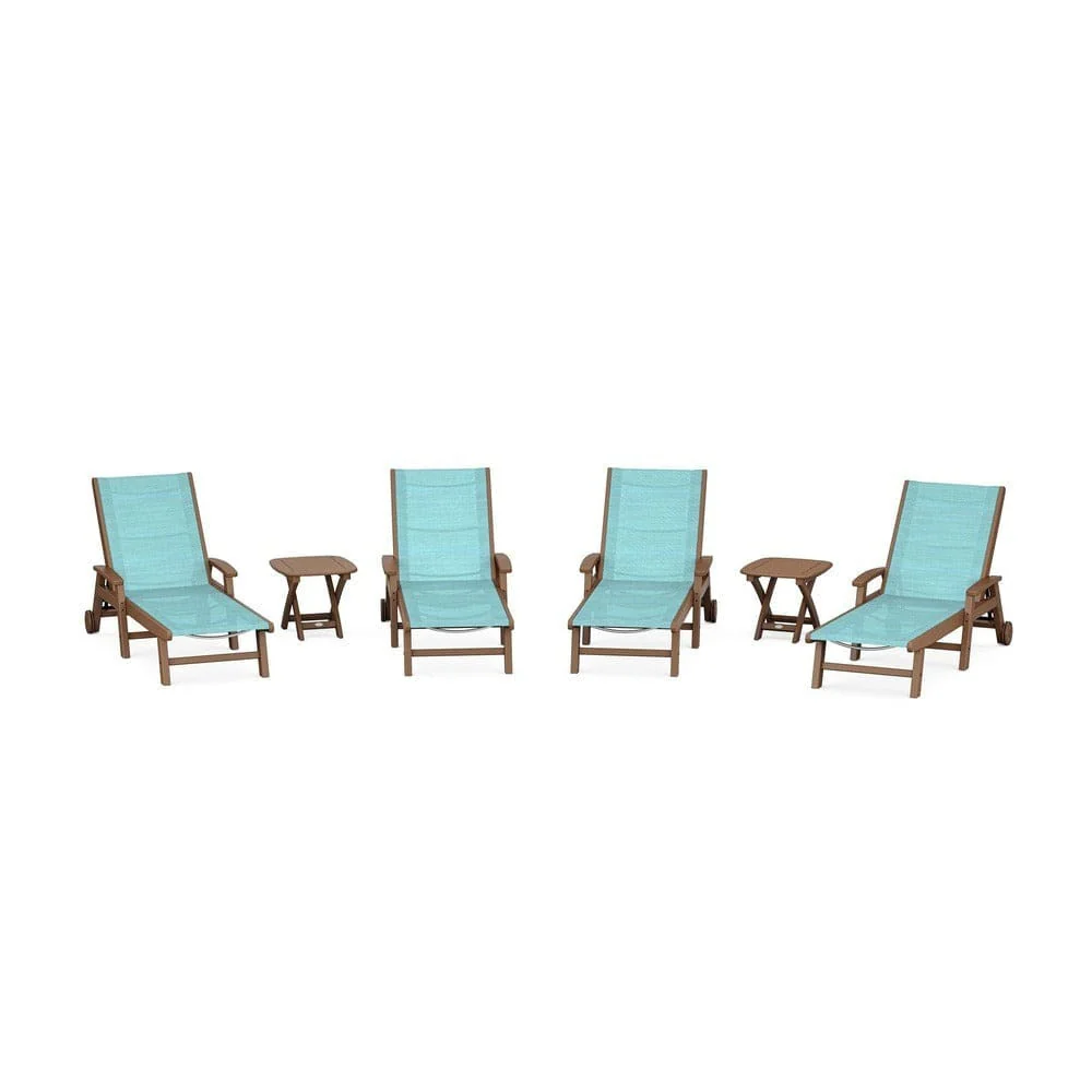 POLYWOOD® - Coastal Chaise 6-Piece Set with Wheels - PWS2024 - Image 52