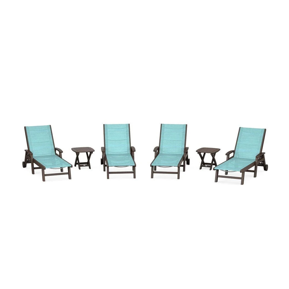 POLYWOOD® - Coastal Chaise 6-Piece Set with Wheels - PWS2024 - Image 53