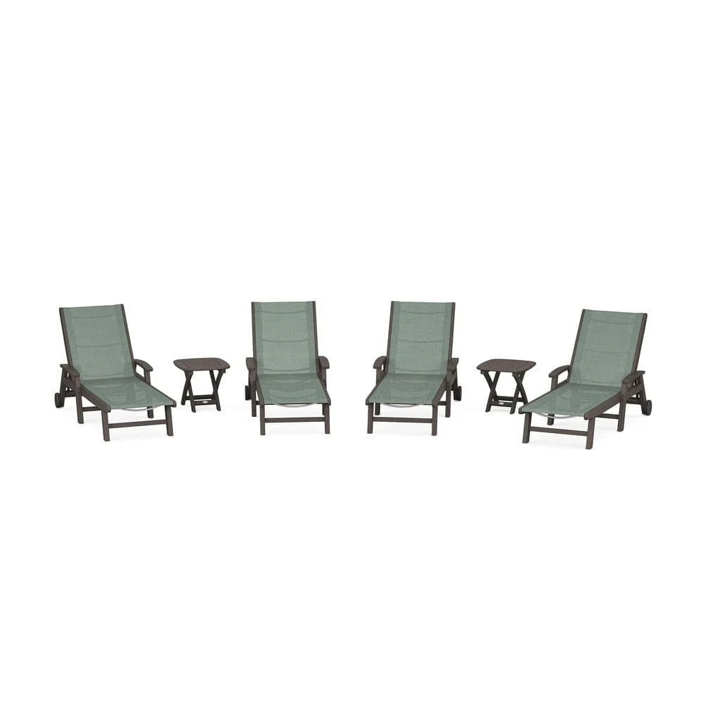 POLYWOOD® - Coastal Chaise 6-Piece Set with Wheels - PWS2024 - Image 55