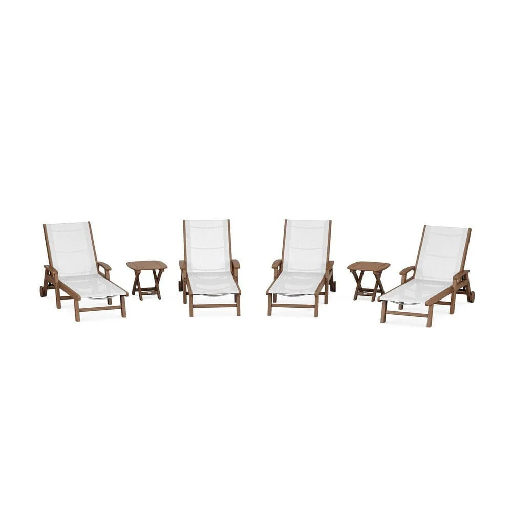 POLYWOOD® - Coastal Chaise 6-Piece Set with Wheels - PWS2024 - Image 57