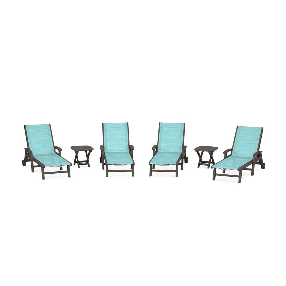 POLYWOOD® - Coastal Chaise 6-Piece Set with Wheels - PWS2024 - Image 64