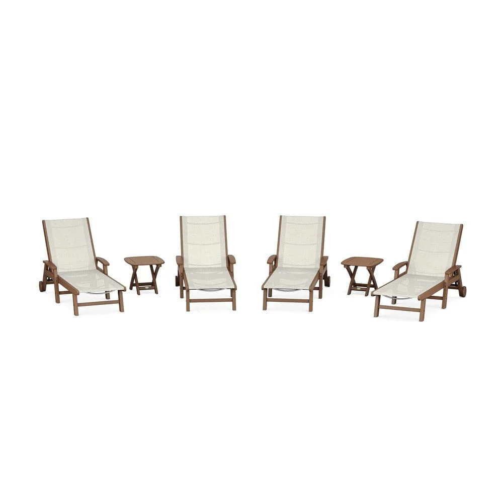 POLYWOOD® - Coastal Chaise 6-Piece Set with Wheels - PWS2024 - Image 66