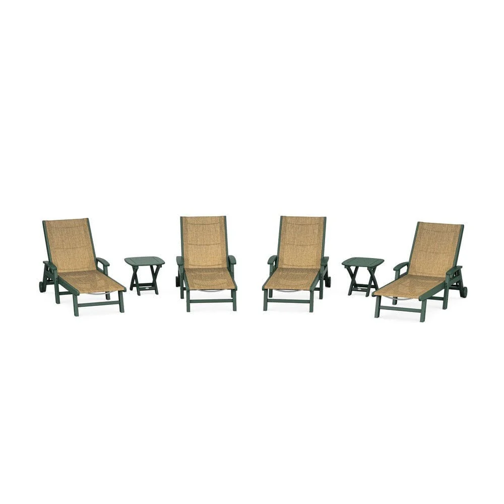 POLYWOOD® - Coastal Chaise 6-Piece Set with Wheels - PWS2024 - Image 67