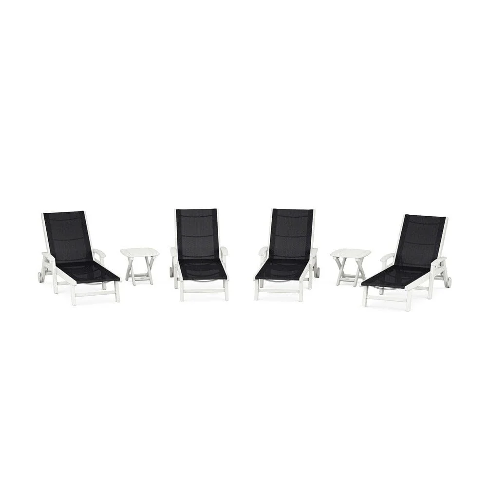 POLYWOOD® - Coastal Chaise 6-Piece Set with Wheels - PWS2024 - Image 68