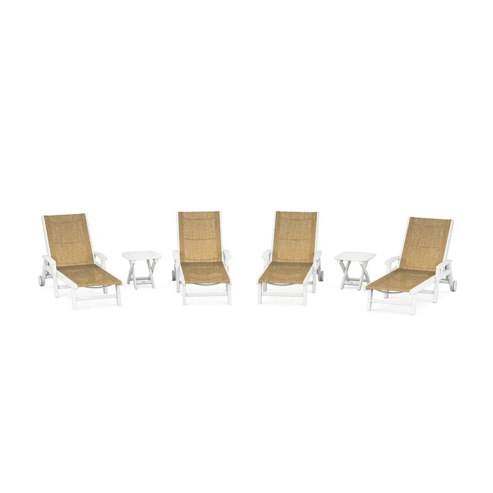 POLYWOOD® - Coastal Chaise 6-Piece Set with Wheels - PWS2024 - Image 69