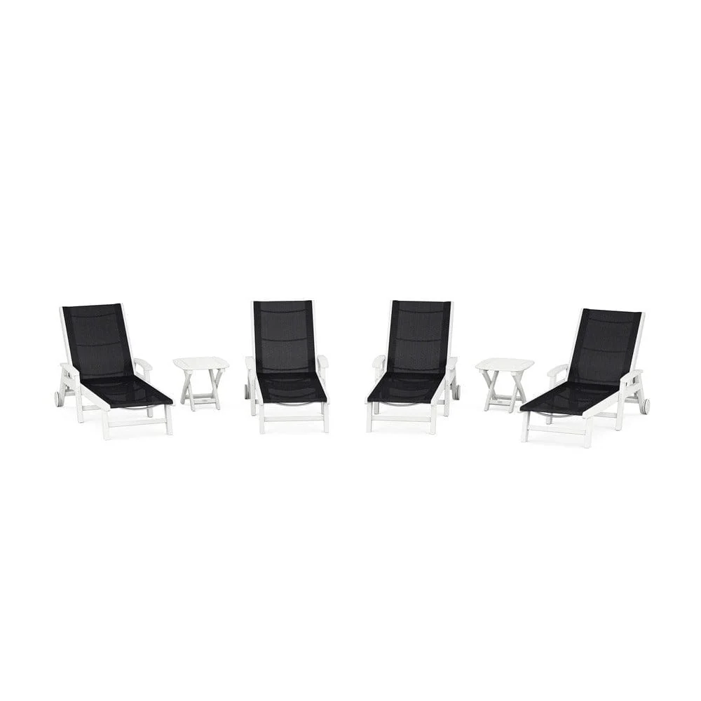 POLYWOOD® - Coastal Chaise 6-Piece Set with Wheels - PWS2024 - Image 7
