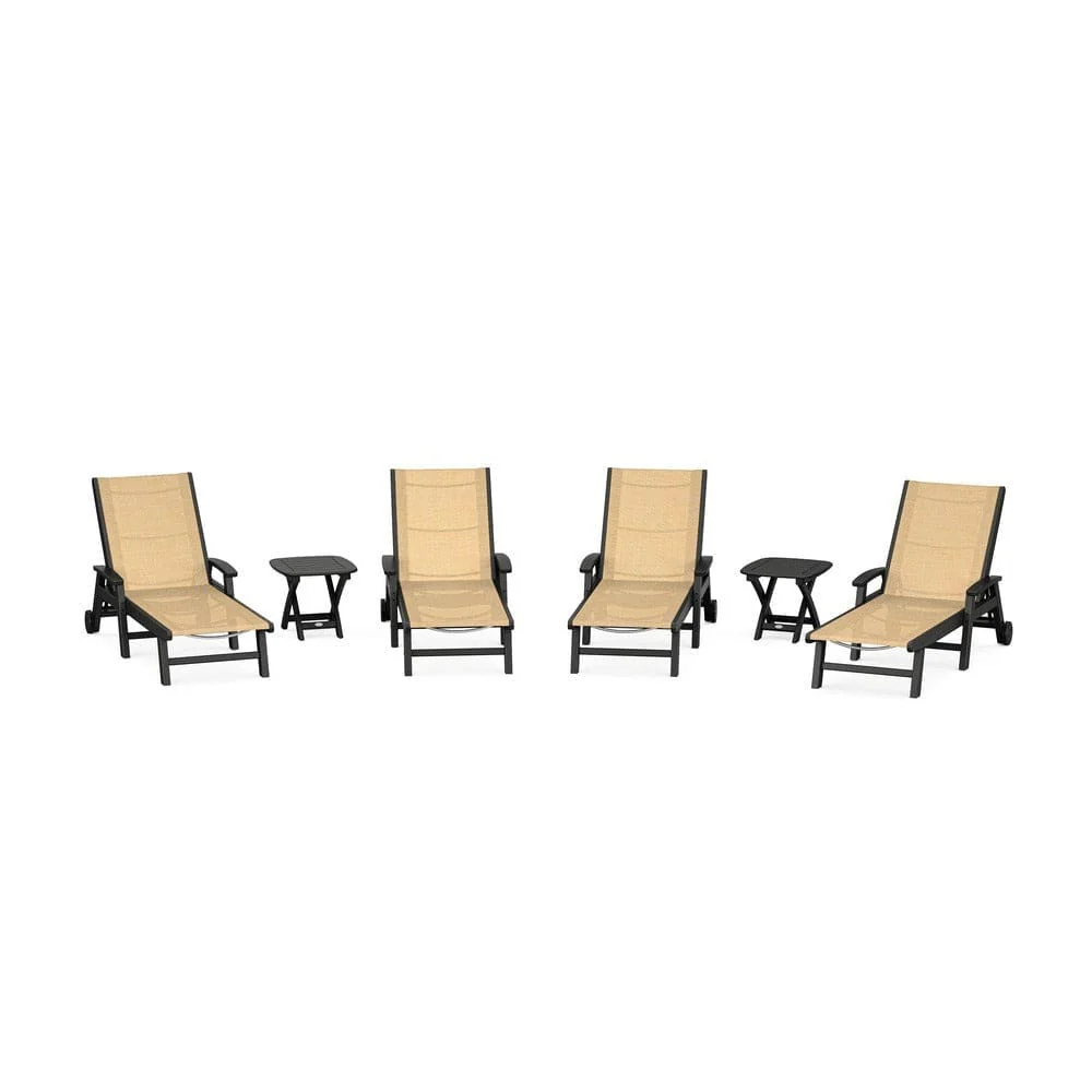 POLYWOOD® - Coastal Chaise 6-Piece Set with Wheels - PWS2024 - Image 76