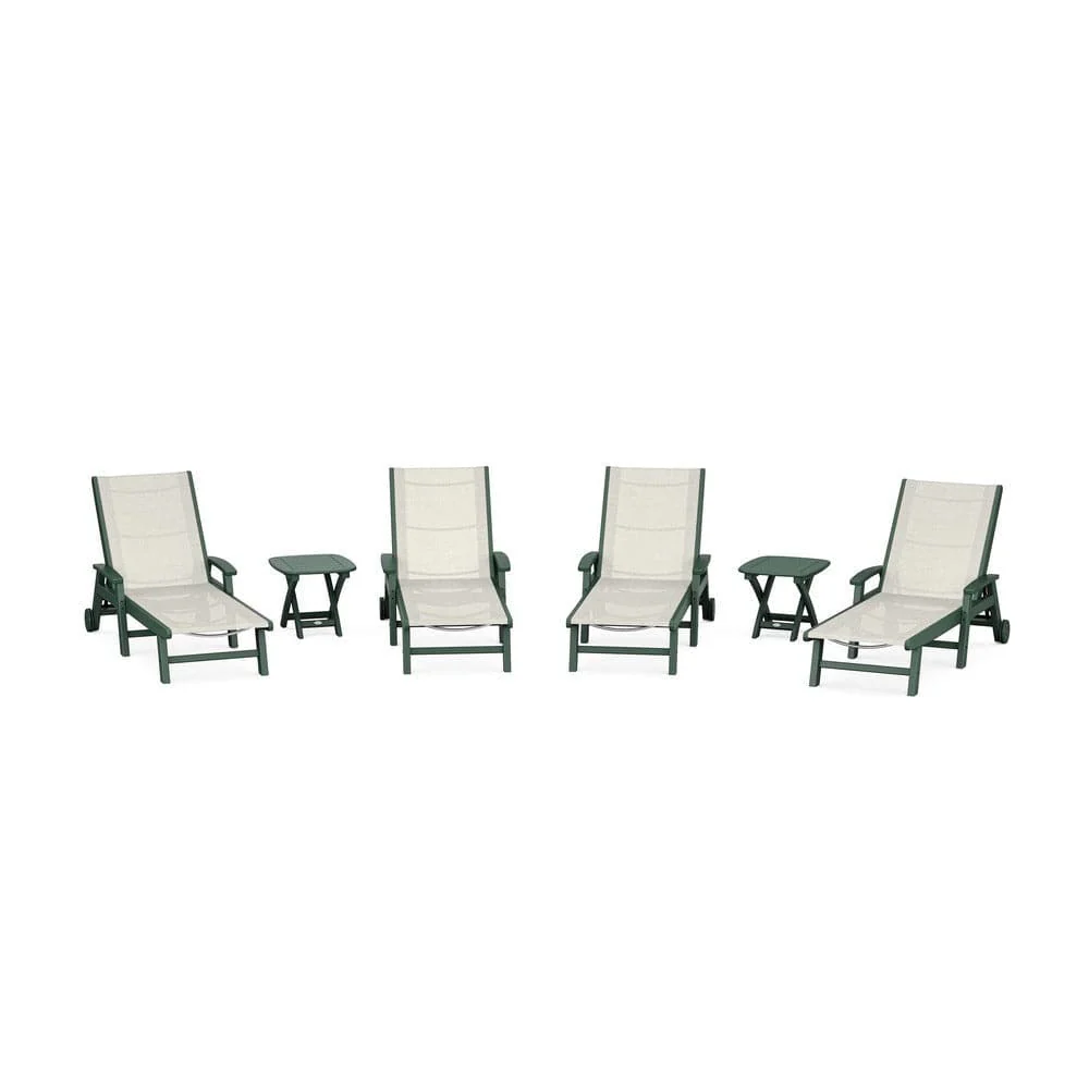 POLYWOOD® - Coastal Chaise 6-Piece Set with Wheels - PWS2024 - Image 78
