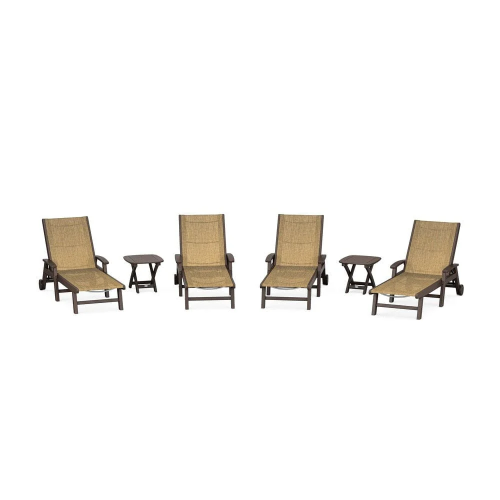 POLYWOOD® - Coastal Chaise 6-Piece Set with Wheels - PWS2024 - Image 80