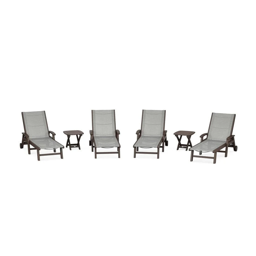 POLYWOOD® - Coastal Chaise 6-Piece Set with Wheels - PWS2024 - Image 81