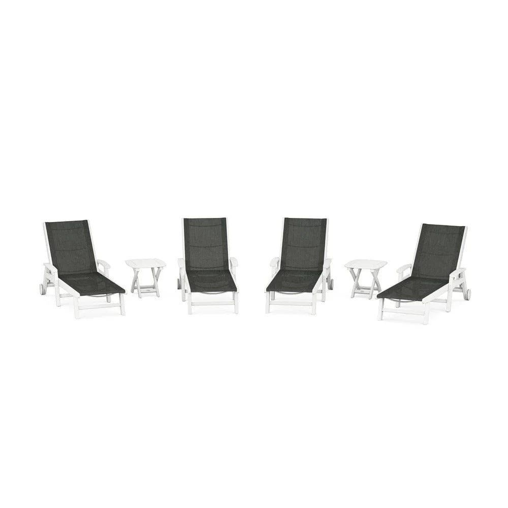 POLYWOOD® - Coastal Chaise 6-Piece Set with Wheels - PWS2024 - Image 87