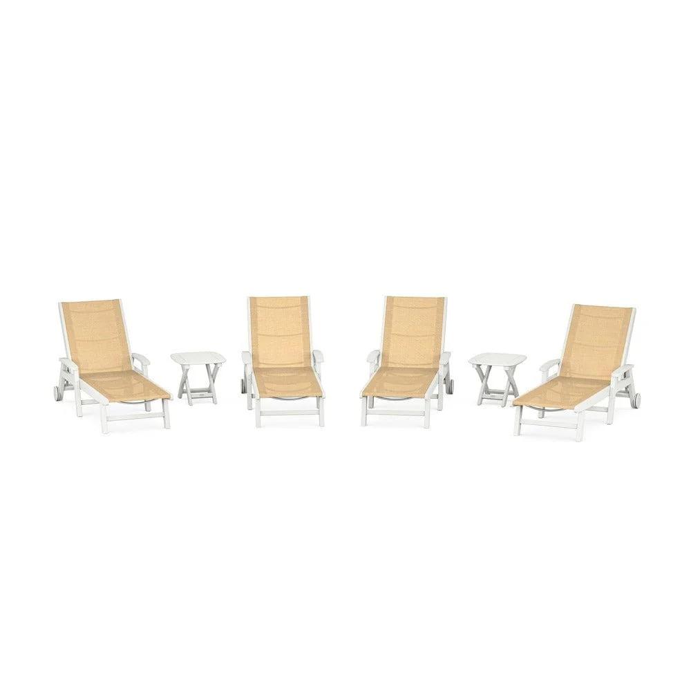 POLYWOOD® - Coastal Chaise 6-Piece Set with Wheels - PWS2024 - Image 88