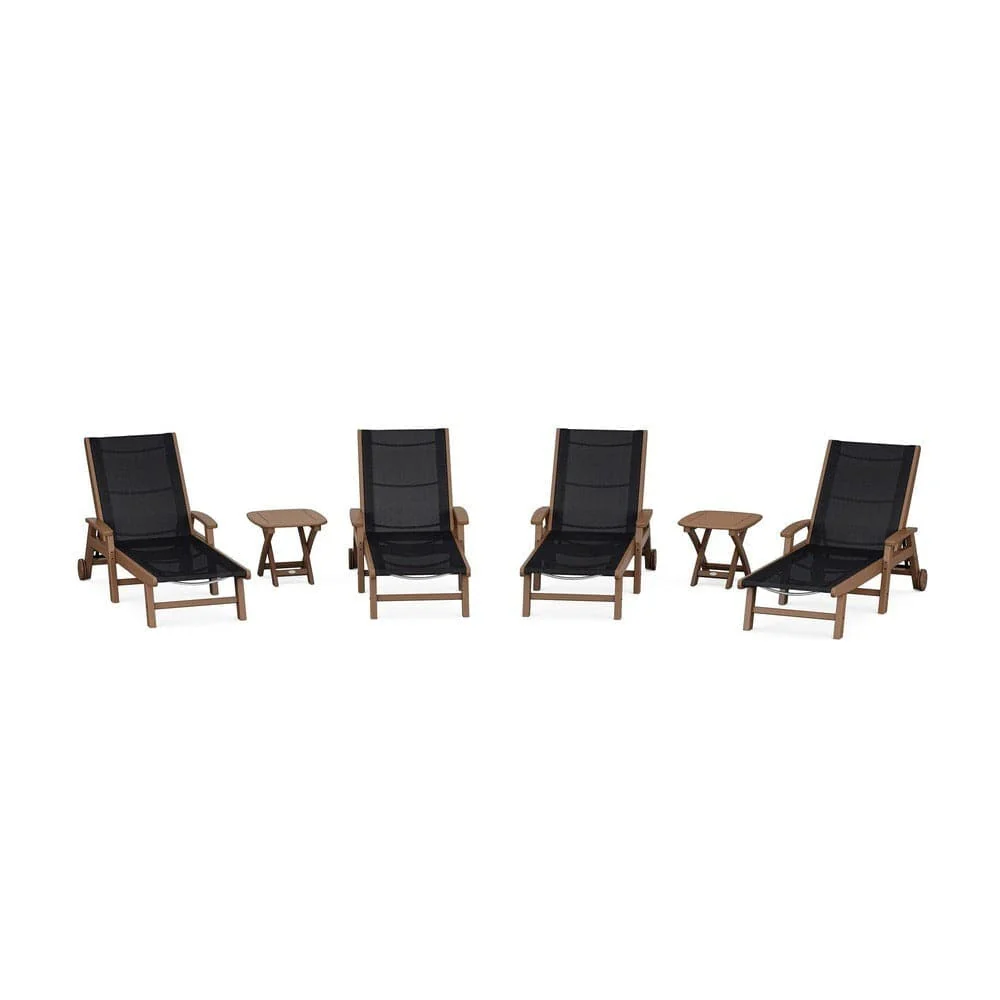 POLYWOOD® - Coastal Chaise 6-Piece Set with Wheels - PWS2024 - Image 92