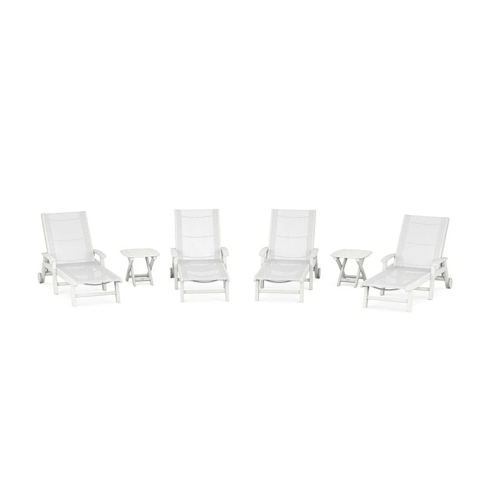 POLYWOOD® - Coastal Chaise 6-Piece Set with Wheels - PWS2024 - Image 93