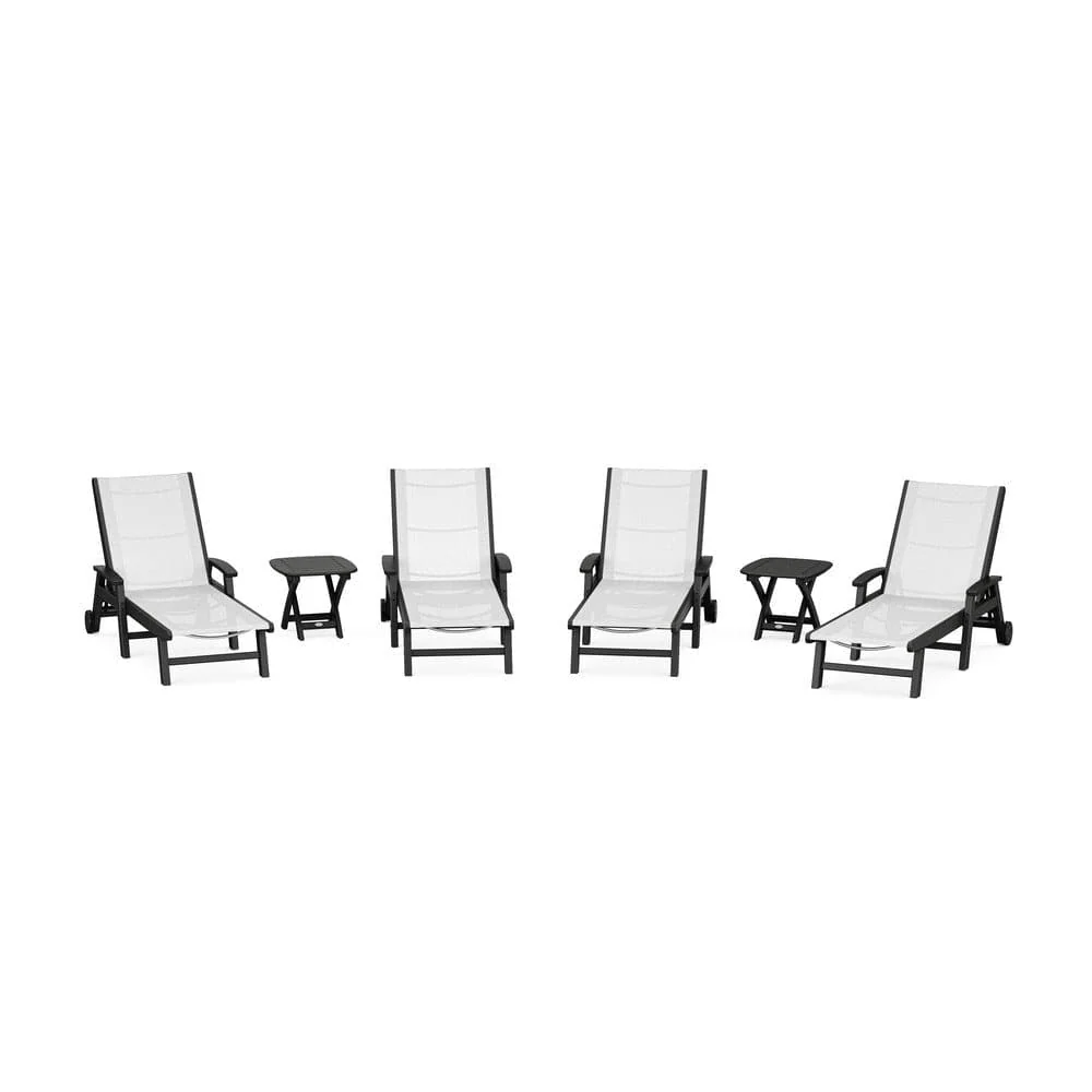 POLYWOOD® - Coastal Chaise 6-Piece Set with Wheels - PWS2024 - Image 94
