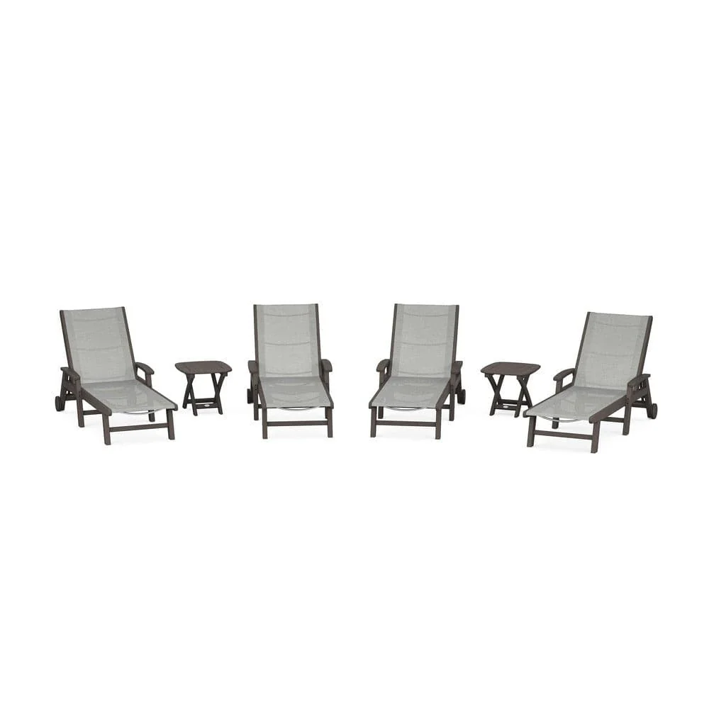 POLYWOOD® - Coastal Chaise 6-Piece Set with Wheels - PWS2024 - Image 99