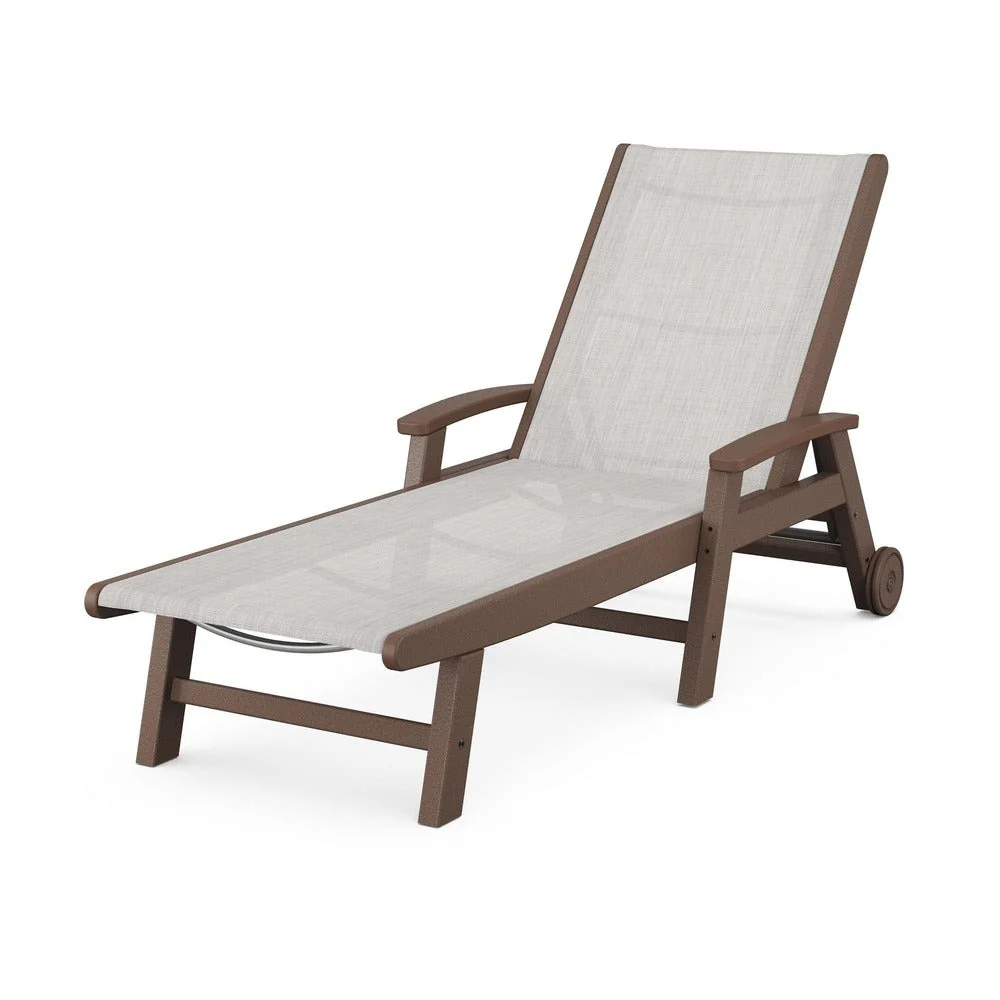 POLYWOOD® Coastal Chaise with Wheels - SW2290 - Image 102