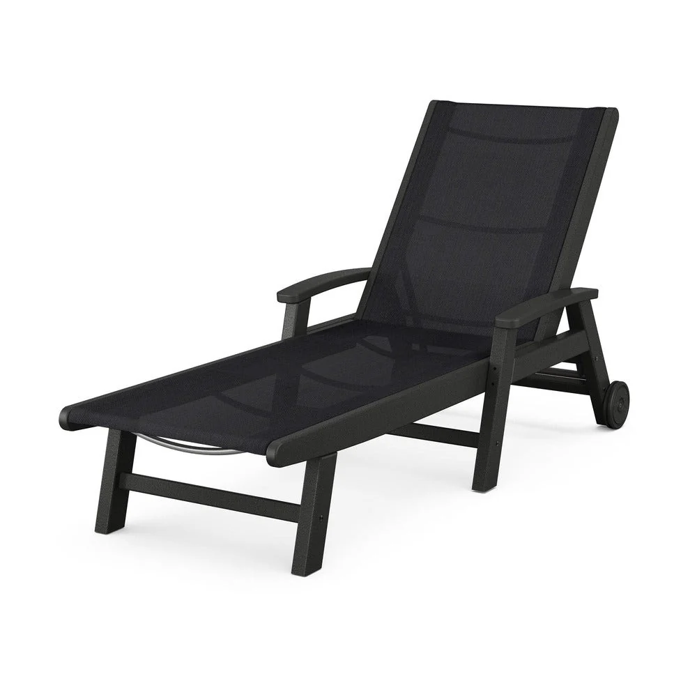 POLYWOOD® Coastal Chaise with Wheels - SW2290 - Image 104