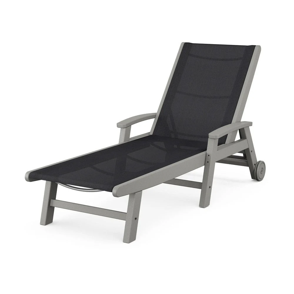 POLYWOOD® Coastal Chaise with Wheels - SW2290 - Image 117