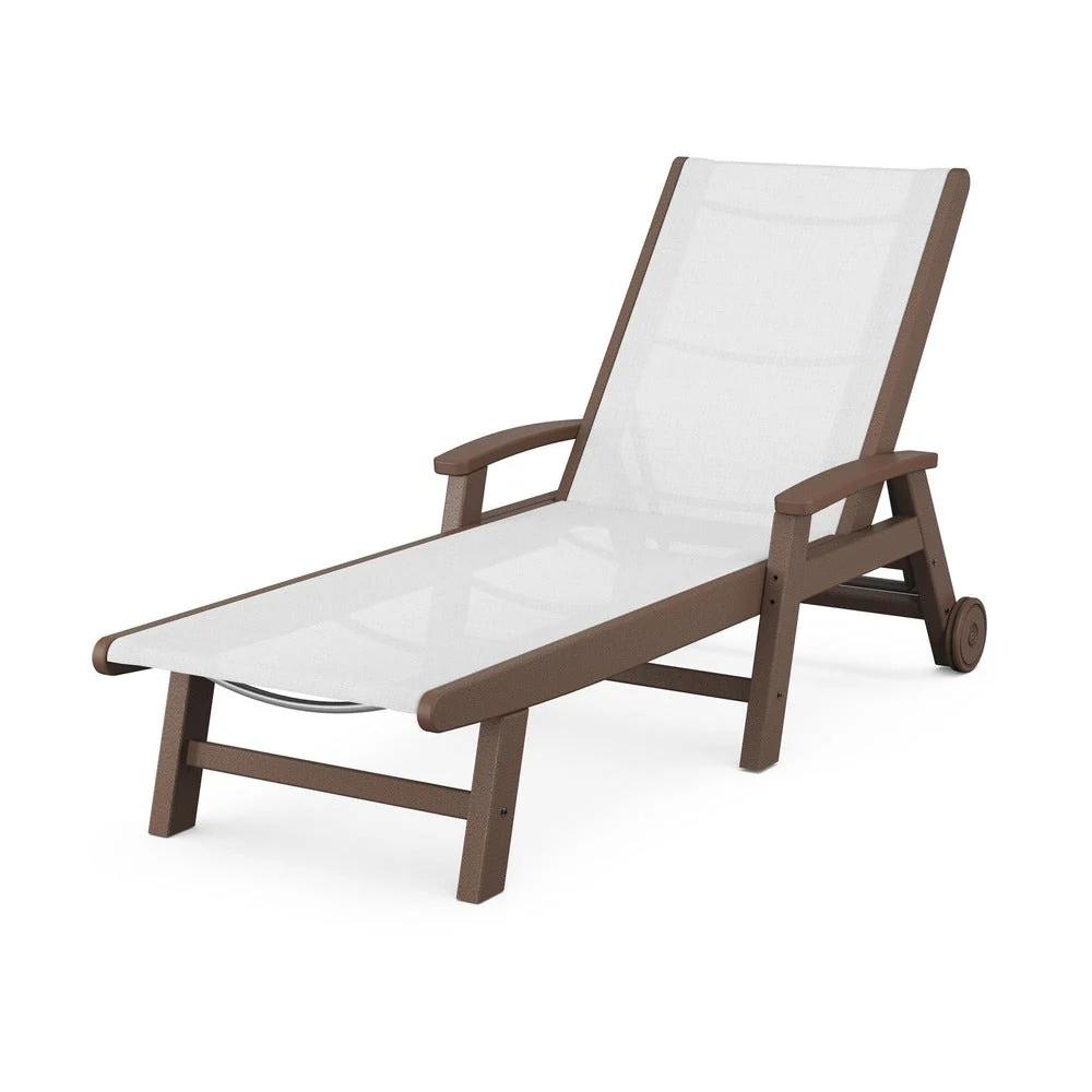 POLYWOOD® Coastal Chaise with Wheels - SW2290 - Image 123
