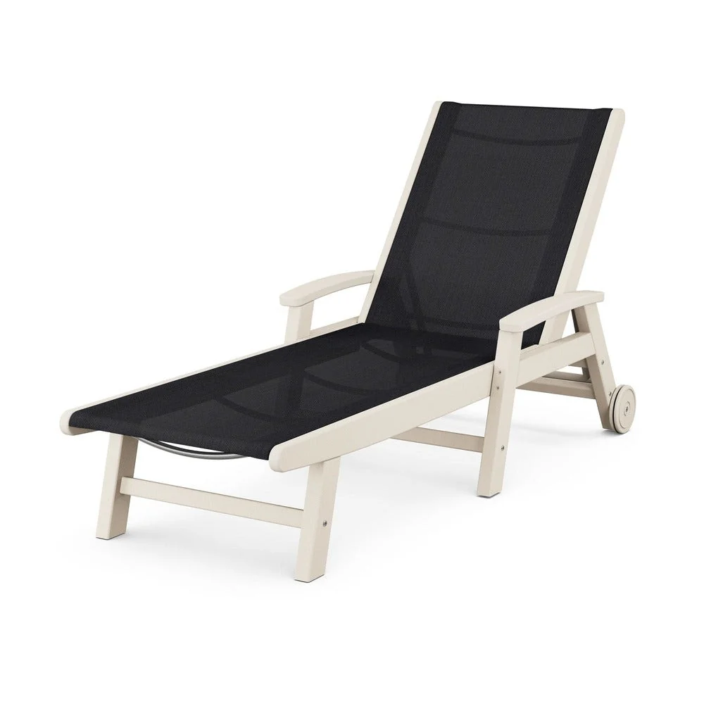 POLYWOOD® Coastal Chaise with Wheels - SW2290 - Image 124