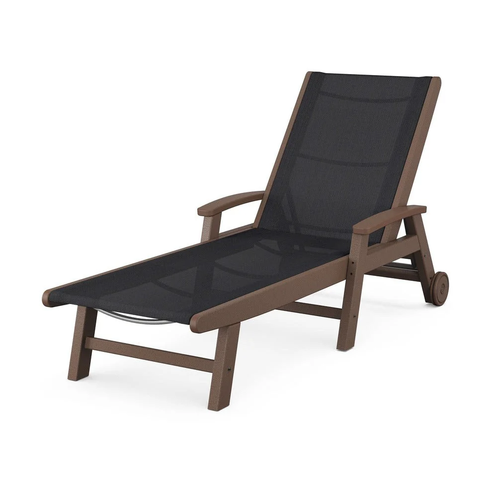 POLYWOOD® Coastal Chaise with Wheels - SW2290 - Image 125