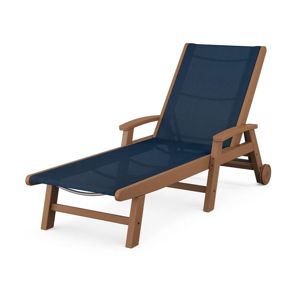 POLYWOOD® Coastal Chaise with Wheels - SW2290 - Image 127