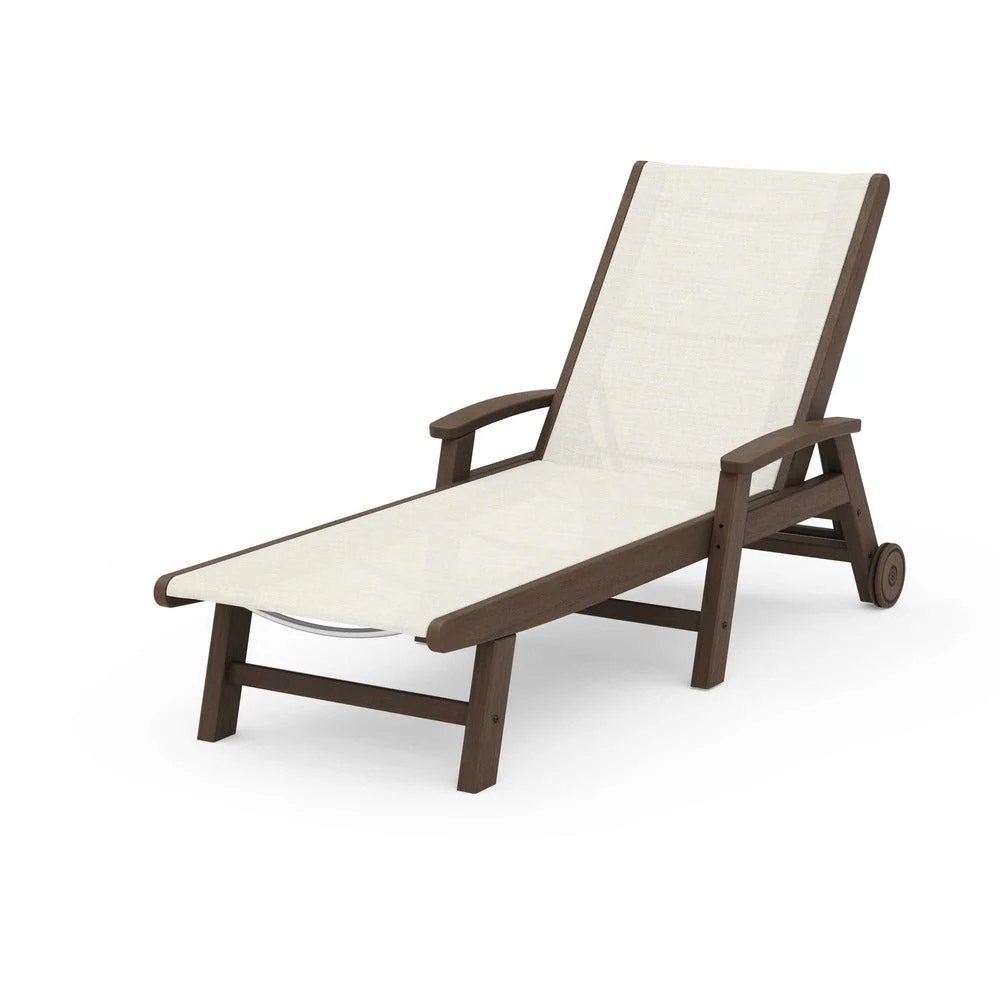 POLYWOOD® Coastal Chaise with Wheels - SW2290 - Image 129
