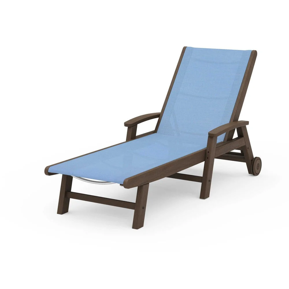POLYWOOD® Coastal Chaise with Wheels - SW2290 - Image 130