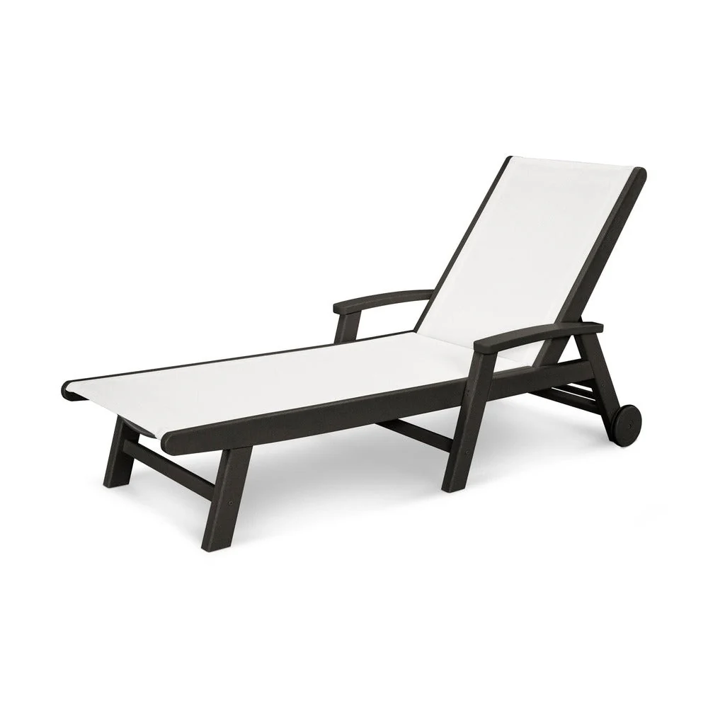 POLYWOOD® Coastal Chaise with Wheels - SW2290 - Image 139