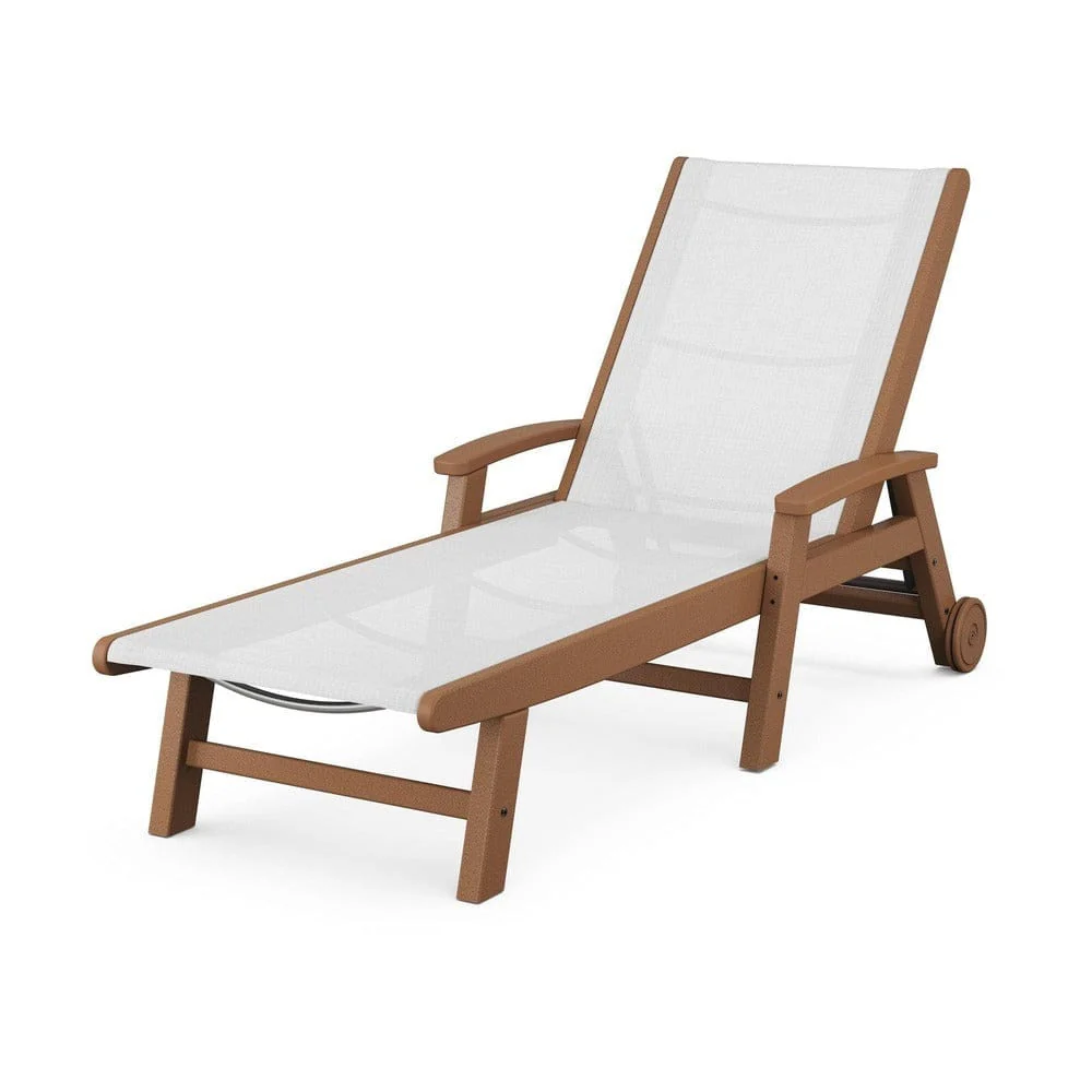 POLYWOOD® Coastal Chaise with Wheels - SW2290 - Image 20