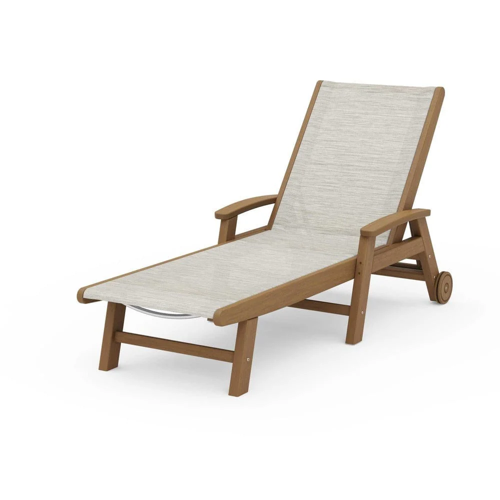 POLYWOOD® Coastal Chaise with Wheels - SW2290 - Image 21