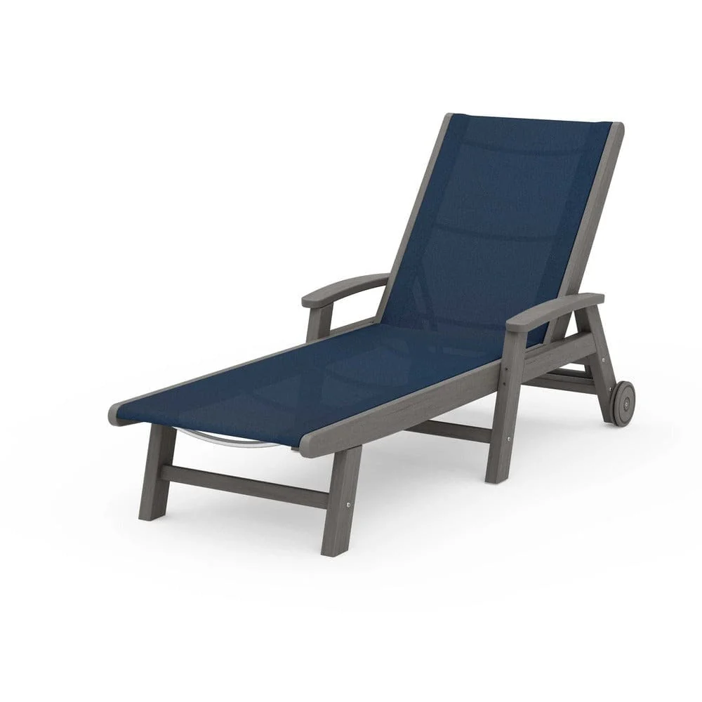 POLYWOOD® Coastal Chaise with Wheels - SW2290 - Image 25