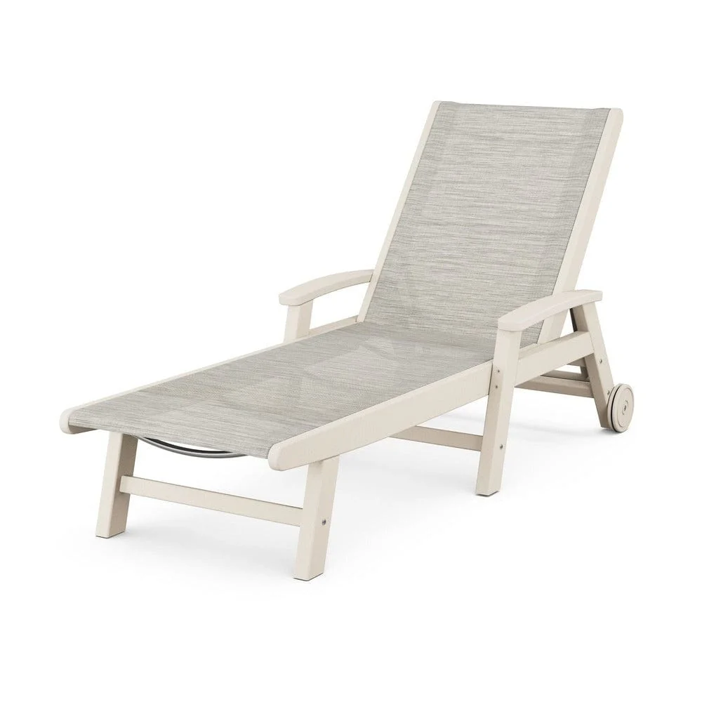 POLYWOOD® Coastal Chaise with Wheels - SW2290 - Image 28