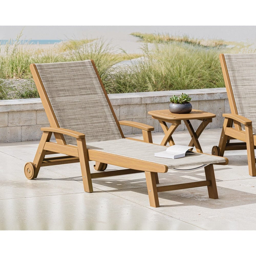 POLYWOOD® Coastal Chaise with Wheels - SW2290 - Image 3