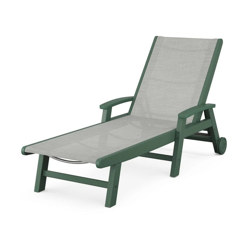 POLYWOOD® Coastal Chaise with Wheels - SW2290 - Image 30