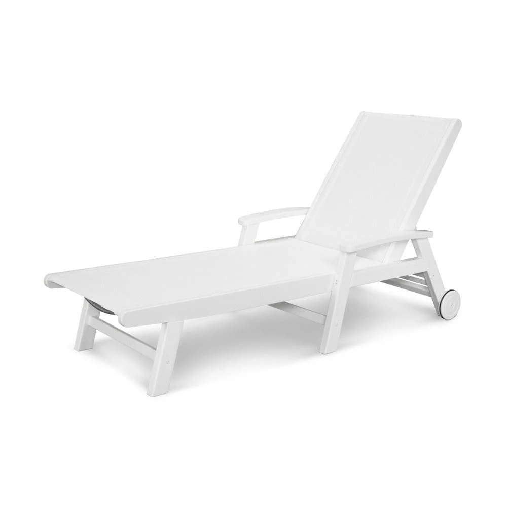 POLYWOOD® Coastal Chaise with Wheels - SW2290 - Image 32