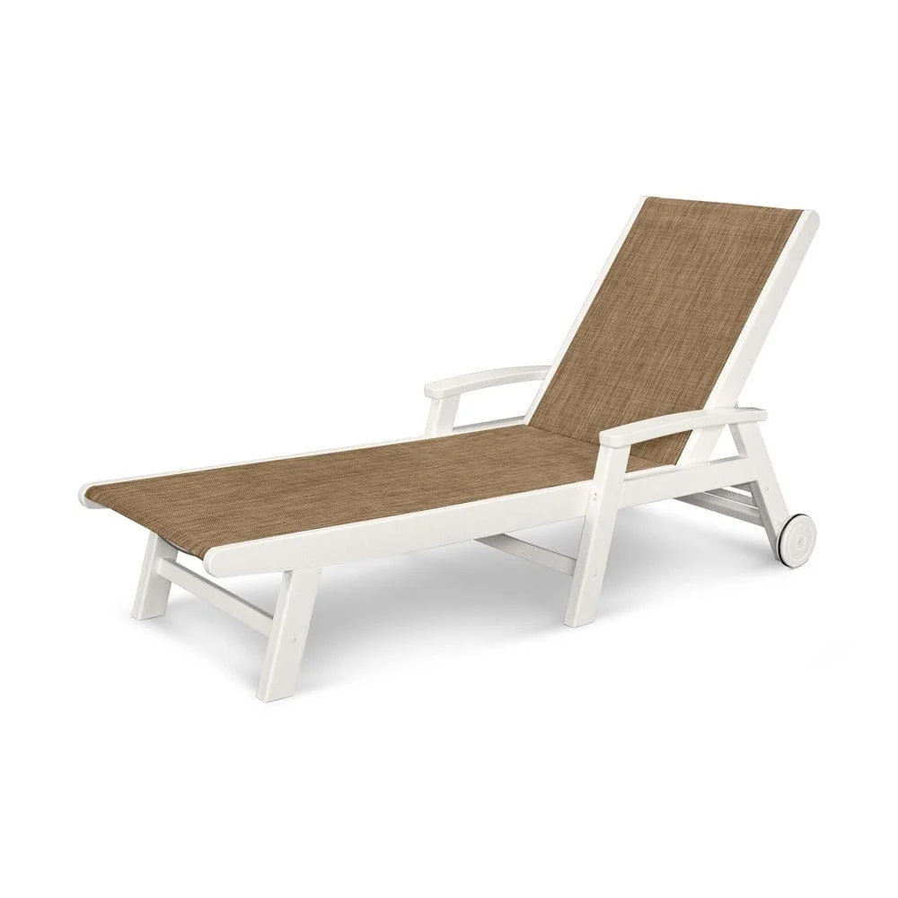 POLYWOOD® Coastal Chaise with Wheels - SW2290 - Image 37