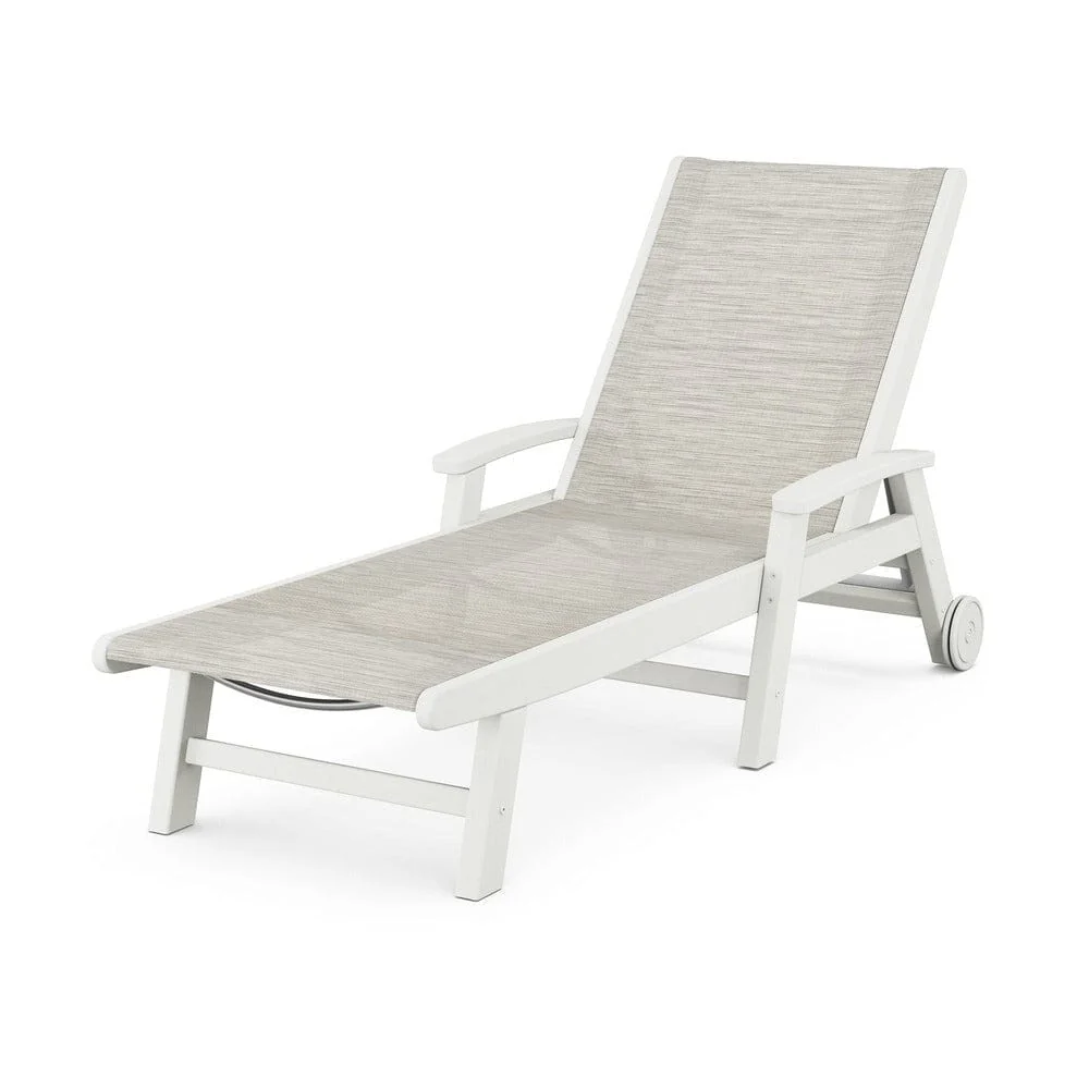 POLYWOOD® Coastal Chaise with Wheels - SW2290 - Image 40